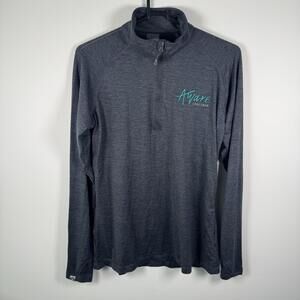 Storm Creek Shirt Womens Small Gray 1/4 Zip Pullover Top Aware Together Logo